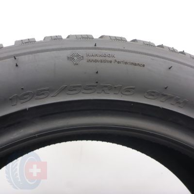 5. Opony 195/55 R16 2x HANKOOK 87H Winter ICept RS3 Zimowe 2024 7-7,2mm