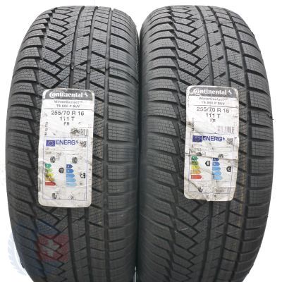 Opony 255/70 R16 2x CONTINENTAL 111T WinterContact TS850P SUV Zimowe 2022 Jak Nowe Nieużywane