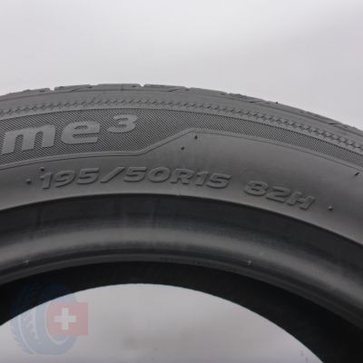 4. Opony 195/50 R15 2x HANKOOK 82H Ventus Prime 3 Letnie 2022 7mm
