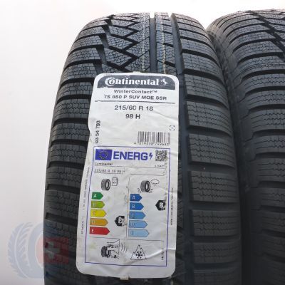 2. Opony 215/60 R18 2x CONTINENTAL 98H WinterContact TS 850 P RFT M0E SUV Zimowe 2024 