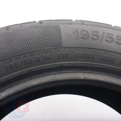 4. Opony 195/55 R16 2x CONTINENTAL 91V XL ContiPremiumContact 5 Letnie 2022 7,5mm