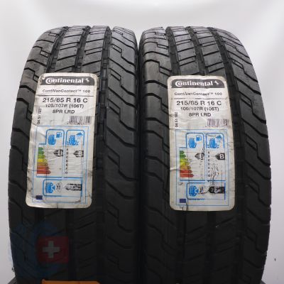 3. Opony 215/65 R16C 4x CONTINENTAL 109/107T ContiVanCiontact 100 Letnie 2019 