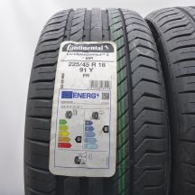 3. Opony 225/45 R18 2x CONTINENTAL 91Y ContiSportContact 5 RFT BMW Letnie 2022 