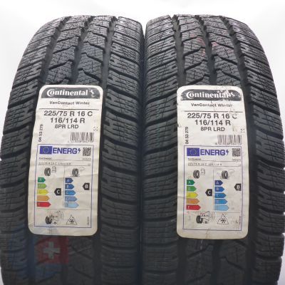 5. Opony 225/75 R16C 4x CONTINENTAL 116/114R VanContact Winter Zimowe 2022 Nieużywane
