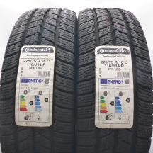 5. Opony 225/75 R16C 4x CONTINENTAL 116/114R VanContact Winter Zimowe 2022 Nieużywane