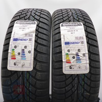 4. Opony 205/65 R15 4x CONTINENTAL 94T WinterContact TS 870 Zimowe 2024 