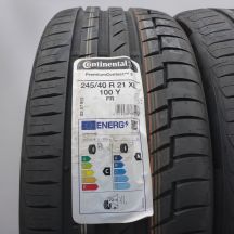 2. Opony 245/40 R21 4x CONTINENTAL 100Y XL PremiumContact6 Letnie 2022 Nieużywane
