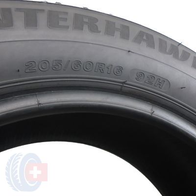 7. 4 x FIRESTONE 205/60 R16 92H WinterHawk 3 Zima 6.5-7mm 