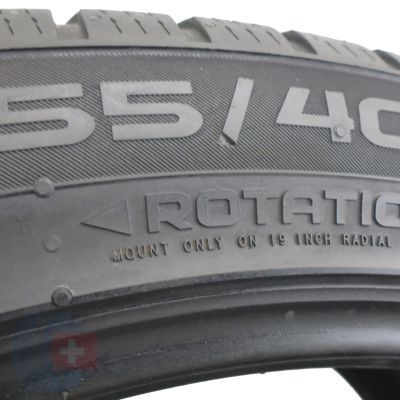 7. 2 x NOKIAN 255/40 R19 100V XL WR SnowPropf P Zima 5-6mm