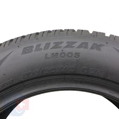 5. Opony 205/60 R16 2x BRIDGESTONE 92H Blizzak LM005 Zimowe 2020, 2022 7,5-7,8mm