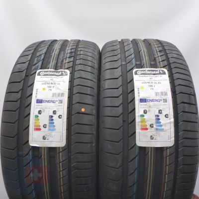 2. Opony 255/40 R19 4x CONTINENTAL 100Y XL AO ContiSportContact 5P Letnie 2023 Nieużywane