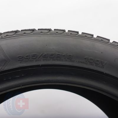 6. Opony 245/45 R18 4x GOODYEAR 100V XL RunFlat BMW M0E UltraGrip 8 Perfromance Zimowe 2018, 2022 6,5-7,8mm