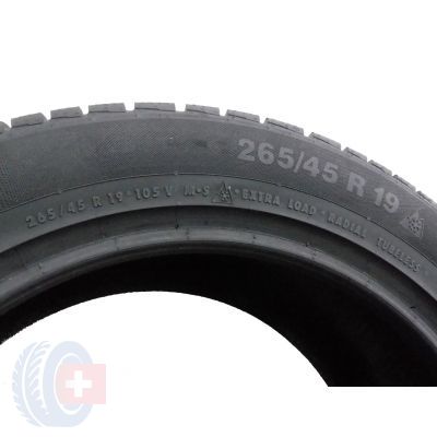 6. 2 x CONTINENTAL 265/45 R19 105V XL ContiWinterContact TS 830 P N0 Zima 7.2mm