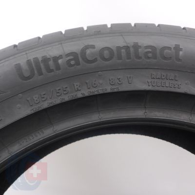 5. Opony 185/55 R16 2x CONTINENTAL 83V UltraContact Letnie 2023 Jak Nowe