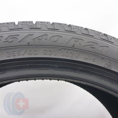 8. Opony 255/40 R21 4x PIRELLI 102V  Scorpion Winter Zimowe 2021 7-6,8-6,2mm 