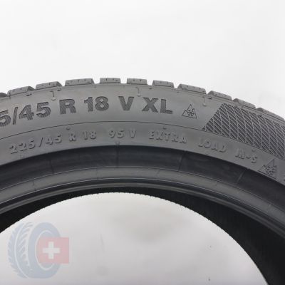 4. Opony 225/45 R18 2x CONTINENTAL 95V XL WinterContact TS850P Zimowe 2018, 2019 7mm