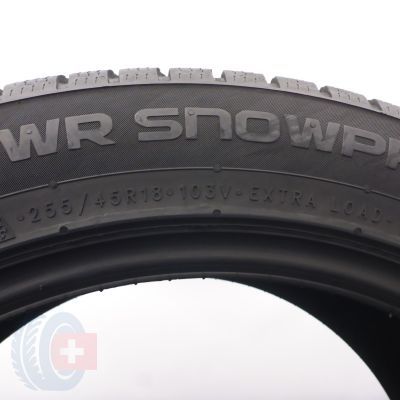 6. Opony 255/45 R18 2x NOKIAN 103V XL WR Snofproof P Zimowe 2020 8,2mm