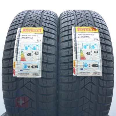 4. Opony 215/50 R18 4x PIRELLI 92V Winter Sottozero 3 Zimowe 2019 