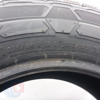 6. Opony 215/60 R16C 2x CONTINENTAL 103/101T VanContact Winter Zimowe 2022
