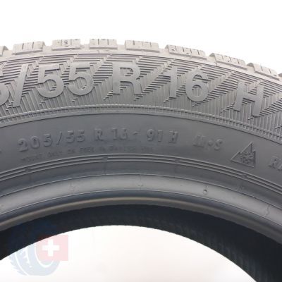 6. Opony 205/55 R16 2x GISLAVED 91H XL Euro Frost 6 Zimowe 2023 9-8,8mm