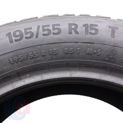 5. Opony 195/55 R15 4x CONTINENTAL 85T WinterContact TS870 Zimowe 2022 Jak Nowe Nieużywane 