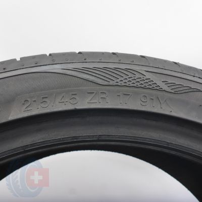 6. Opony 215/45 R17 4x VREDESTEIN 91Y XL Ultrac Satin letnie 2020 Nieużywane 