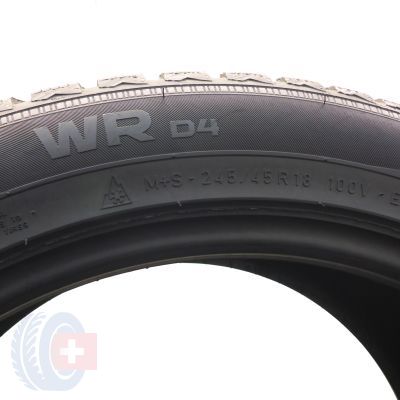 5. Opony 245/45 R18 2x NOKIAN 100V XL WR D4 Zimowe 2017/18 7,2-7,8mm
