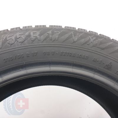 5. Opony 215/55 R17 4x GISLAVED 98V XL EuroFrost 6 Zimowe 2022, 2023 6,5-7,2mm