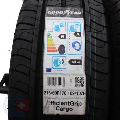 2. 4 x GOODYEAR 215/60 R17C 109/107H EfficientGrip Cargo Lato 2020 Jak Nowe Nieużywane
