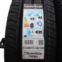 2. 4 x GOODYEAR 215/60 R17C 109/107H EfficientGrip Cargo Lato 2020 Jak Nowe Nieużywane