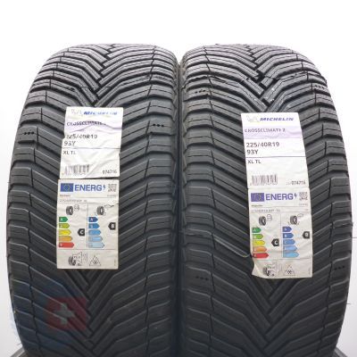 Opony 225/40 R19 2x MICHELIN 93Y XL CrossClimate 2 Wielosezonowe 2021/23 