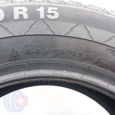 7. Opony 195/70 R15 4x CONTINENTAL 97T VancoWinter 2 Reinforced Zimowe 2022