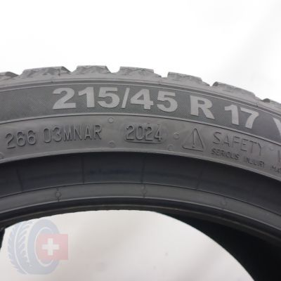 6. Opony 215/45 R17 2x SEMPERIT 91V XL Speed-Grip 5 Zimowe 2024 8mm 