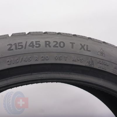 5. Opony 215/45 R20 2x CONTINENTAL 95T XL WinterContact TS 870 P Zimowe 2023  8,2mm