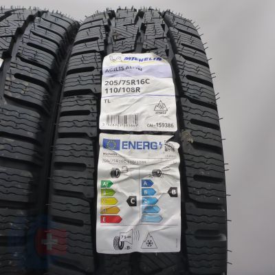 3. Opony 205/75 R16C 2x MICHELIN 110/108R Agilis Alpin Zimowe 2025 NOWE 