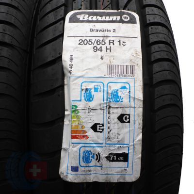 2. Opony 205/65 R15 4x BARUM 94H Bravuris 2 Letnie 2016 Nieuzywane 