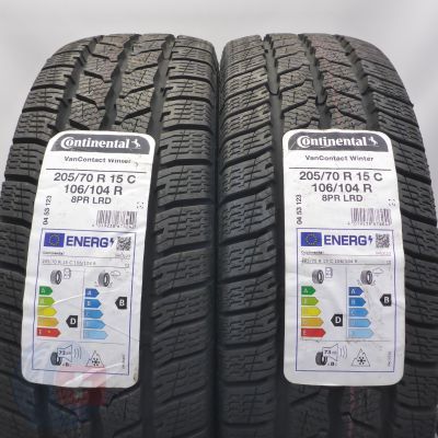3. Opony 205/70 R15C 4x CONTINENTAL 106/104R VanContact Winter Zimowe 2022 