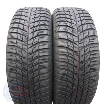 Opony 205/60 R16 2x BRIDGESTONE 96H XL Blizzak LM001 zimowe 7,8mm 2015