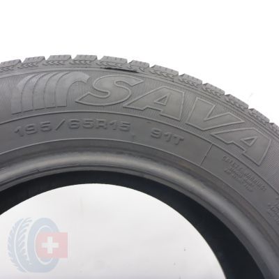 6. Opony 195/65 R15 2x SAVA 91T Eskimo S3+ Zimowe 2020 7-7,5mm