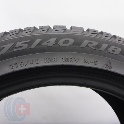5. Opony 275/40 R18 2x PIRELLI 103V XL Sottozero 3 Winter RunFlat BMW Zimowe 2022 5,2-5,5mm