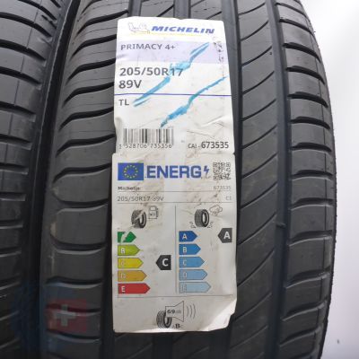 2. Opony 205/50 R17 2x MICHELIN 89V Primacy 4+ Letnie 2024 Nieużywane 