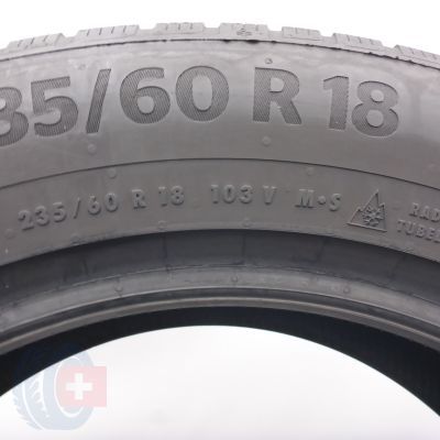 6. Opony 235/60 R18 4x CONTINENTAL 103V WinterContact TS870P Zimowe 2023 6,8mm