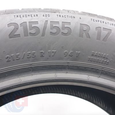 7. Opony 215/55 R17 2x CONTINENTAL 94V EcoContact 6 SEAL Letnia 2025 6,5mm