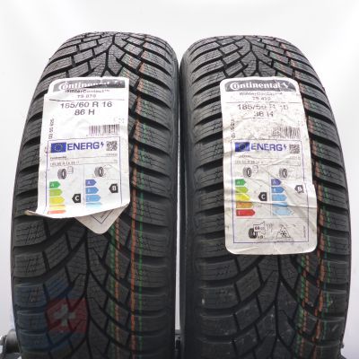 3. Opony 185/60 R16 4x CONTINENTAL 86H WinterContact TS 870 Zimowe 2023 
