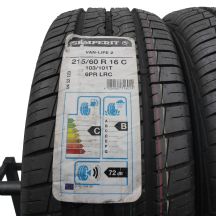 2. Opony 215/60 R16C 2x SEMPERIT 103/101T Van-Life 2 Letnie 2020 Jak Nowe Nieużywane