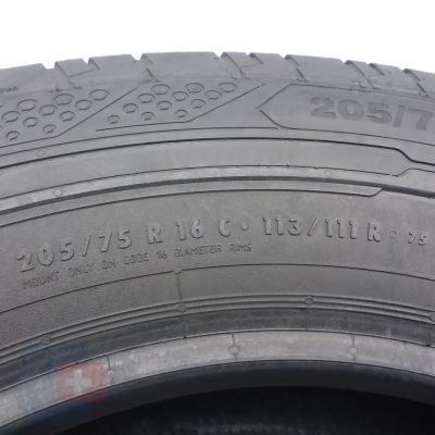 5. Opony 205/75 R16C 4x CONTINENTAL 113/111R ContiVanContact 200 Letnie 2020, 2022 8mm