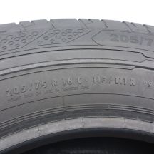 5. Opony 205/75 R16C 4x CONTINENTAL 113/111R ContiVanContact 200 Letnie 2020, 2022 8mm
