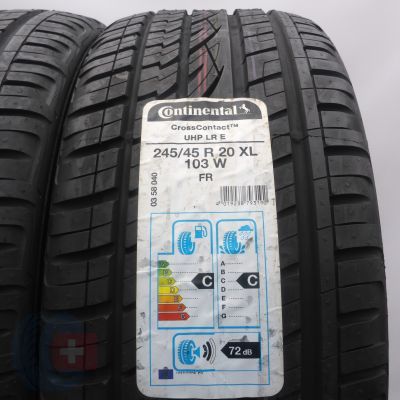 2. Opony 245/45 R20 4x CONTINENTAL 103W XL CrossContact M+S Letnie 2020 Jak Nowe