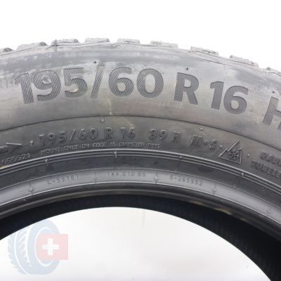 7. Opony 195/60 R16 4x CONTINENTAL 89H WinterContact TS 870 Zimowe 2023 