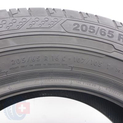 6. Opony 205/65 R16C 2x CONTINENTAL 107/105T ContiVanContact 200 Letnie 2021 8,5-8,2mm